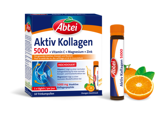 [Translate to French:] Verpackung Abtei Aktiv Kollagen 5000