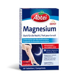 Abtei Magnesium Stark für die Nacht Tabletten Packung
