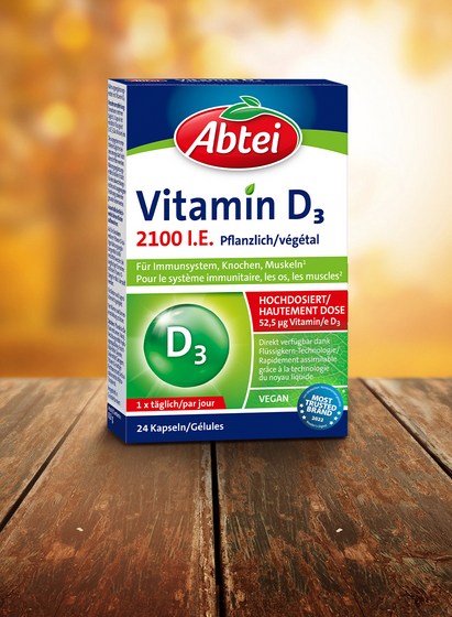 Abtei Vitamin D3 Verpackung 